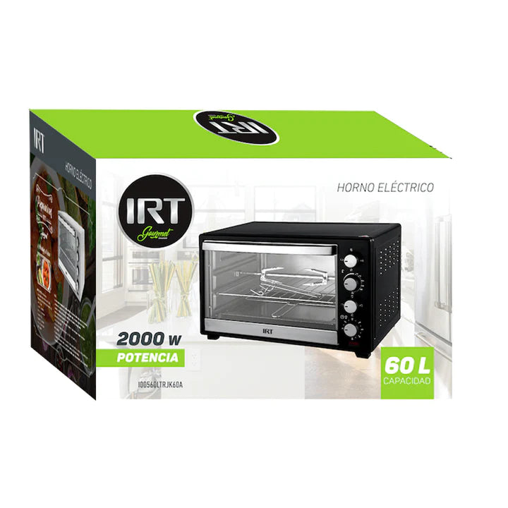 Horno Electrico Irt Jk60a 60 Litros 1600w Color Negro – imagen 2