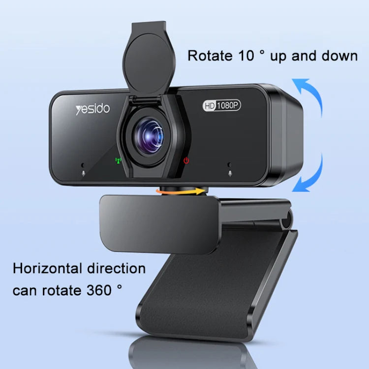 Camara Webcam Usb Yesido Km13 1080p Full HD Negro – imagen 3