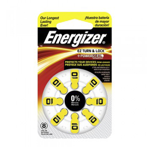 Pila Bateria Audifonos Energizer Az10 8 Unidades Tamaño 10