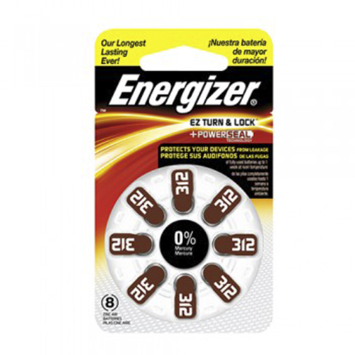 Pila Bateria Audifonos Energizer Az312 8 Unidades Tamaño 312