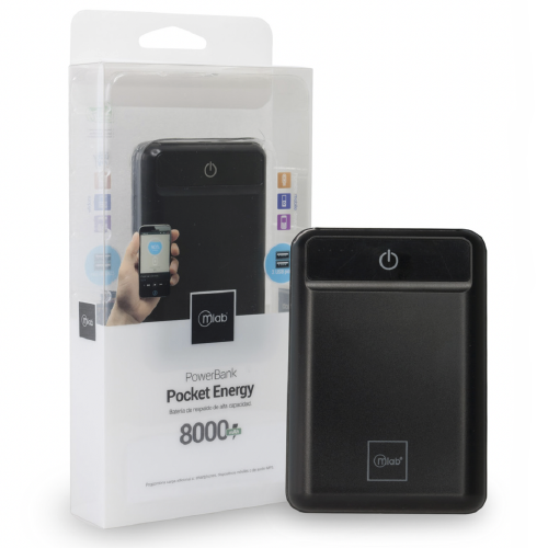 Bateria Externa Powerbank Pocket Energy 8000 Mah Microlab