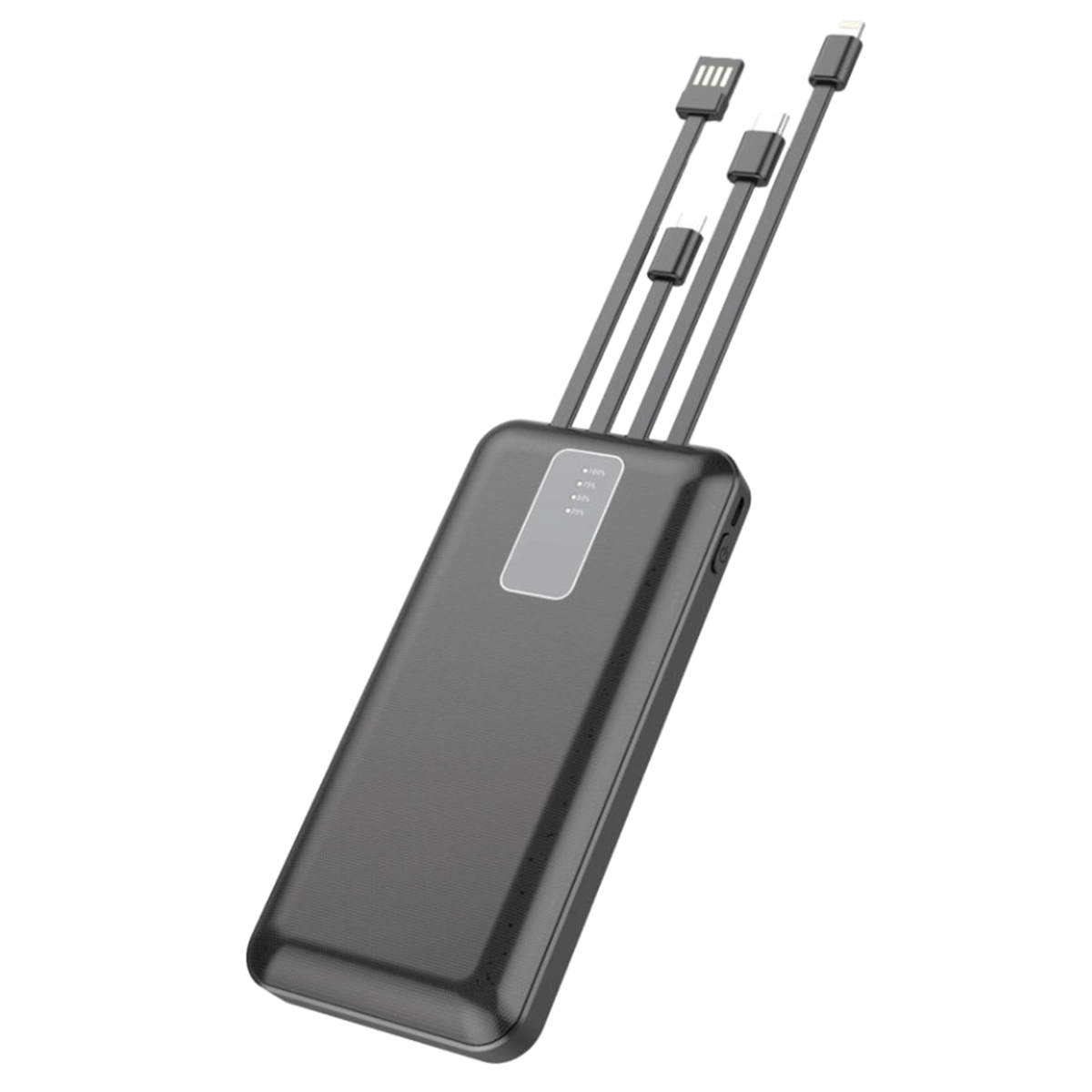 Bateria Portatil Powerbank 4 en 1 Motomo Mo-g77 10.000 Mah Negro