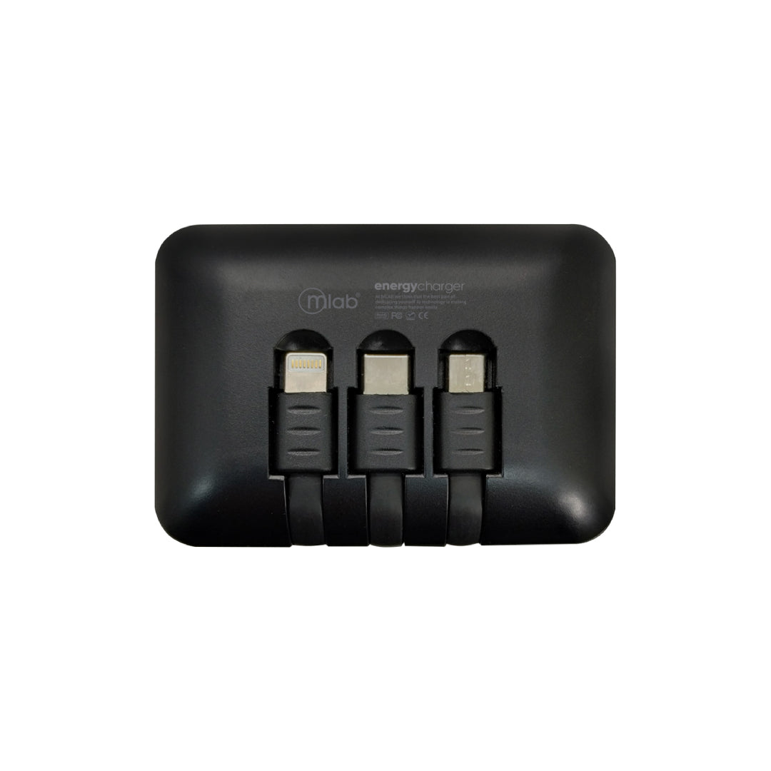 Audifonos In Ear Bluetooth Microlab Energy Charger Powerbank Negro – imagen 3