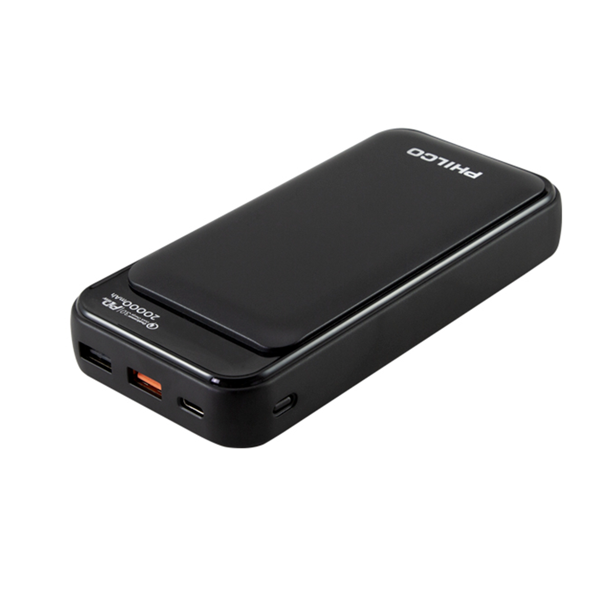 Batería Portatil Powerbank 20000 Mah Philco Pd + QC 3.0 Negro