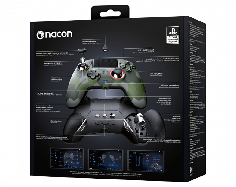 Control Inalambrico Ps4 Nacon Revolution Unlimited Pro Camuflado – imagen 6