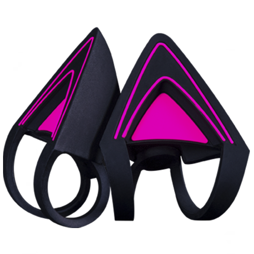 Kitty Ears Orejas Para Auriculares Razer Kraken Purpura