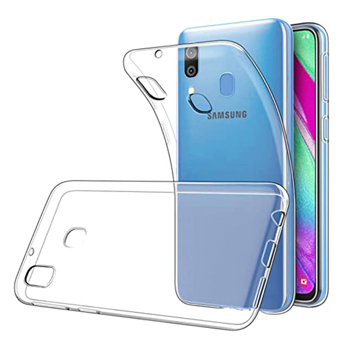 Samsung Galaxy A20s Carcasa Transparentes Gel TPU