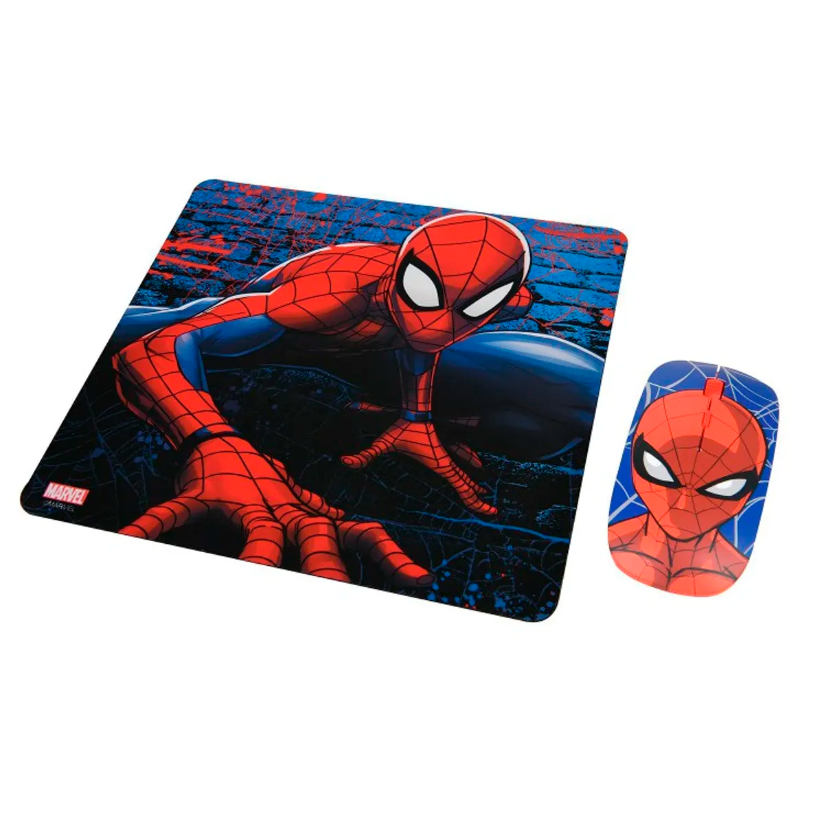 Kit Mouse Inalámbrico + Mousepad Disney Spiderman 2