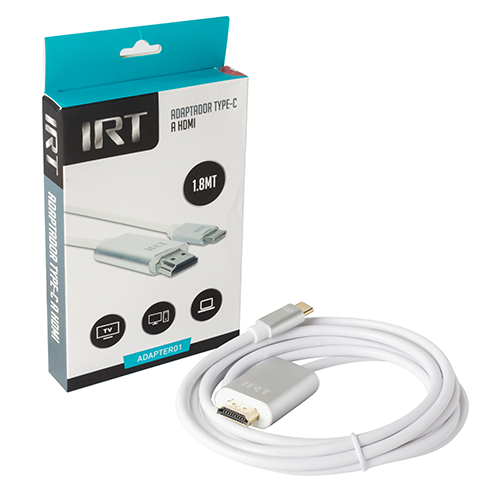 Cable Adaptador Usb Tipo C 3.1 A Hdmi 1.8 Metros 4k Irt