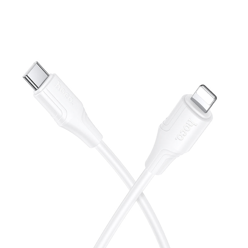 Cable Tipo C Para Lightning 27w Hoco X124 1 Metro Blanco – imagen 2