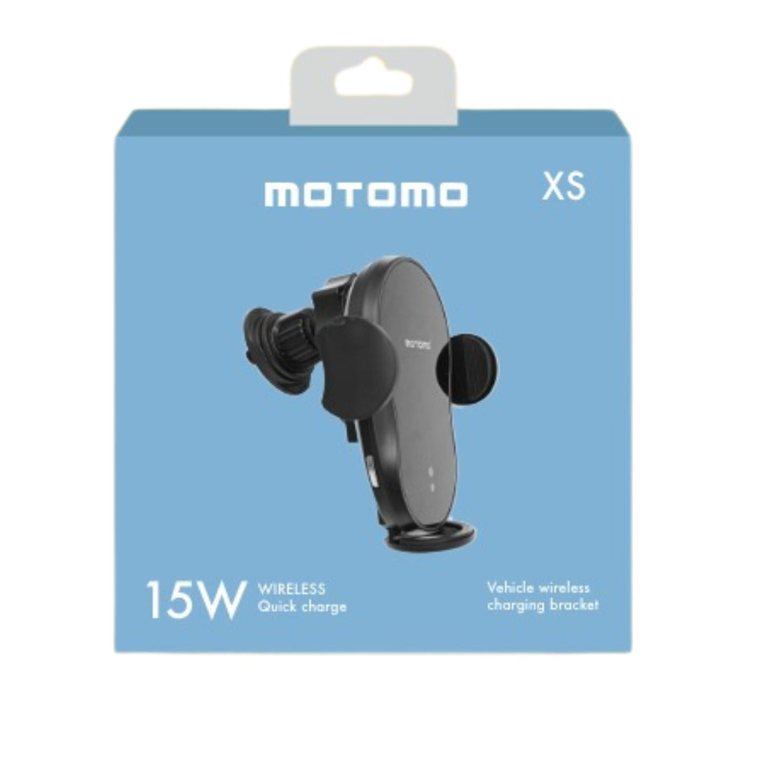 Soporte Auto Cargador Inalámbrico Motomo Xs 15w Negro – imagen 2