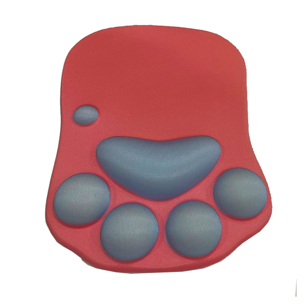 Mousepad Antideslizante Patas De Gato 27x20 Rojo Gris – imagen 3