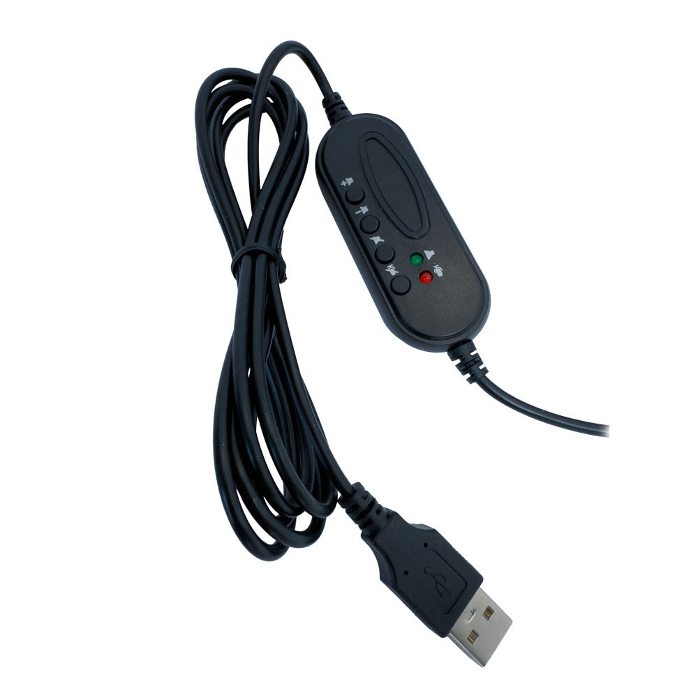 Audifonos Con Cable Call Center Tecmaster Usb TM-100559 Negro – imagen 5