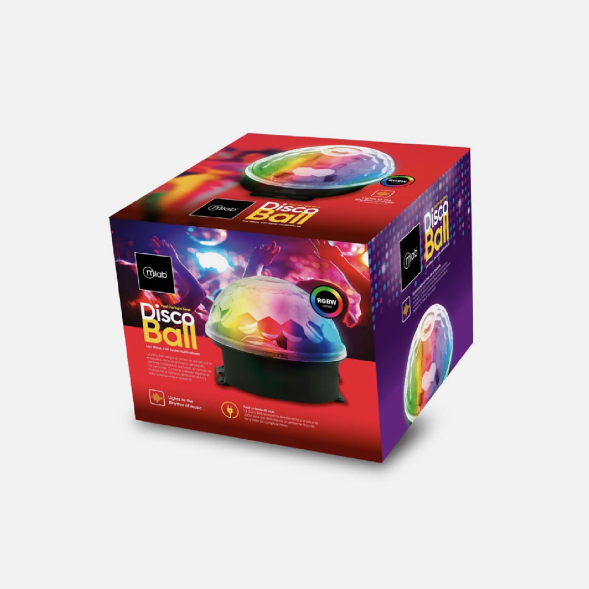Disco Ball Microlab Rgb Mic Music 9414 Negro – imagen 3