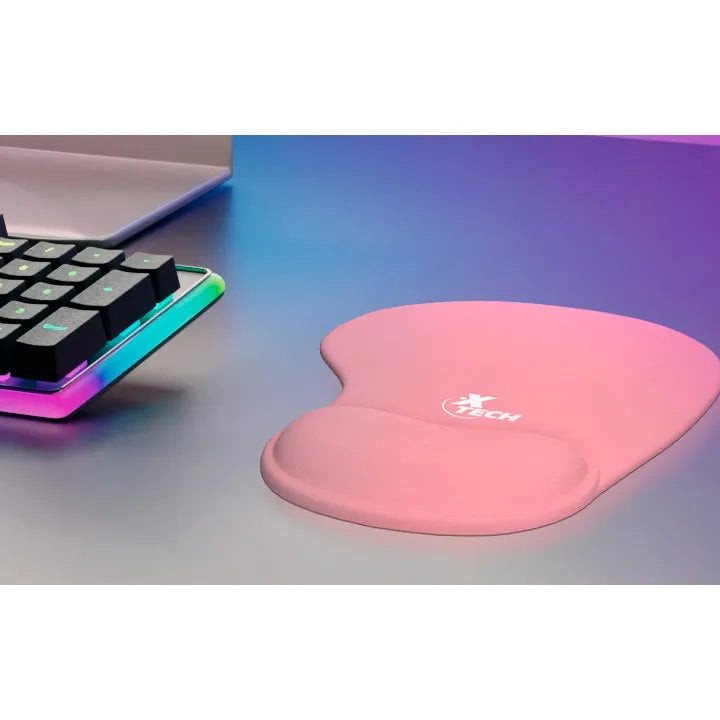 Mousepad Apoya Muñeca Gel Silicona Xtech Xta-530 Rosado – imagen 3