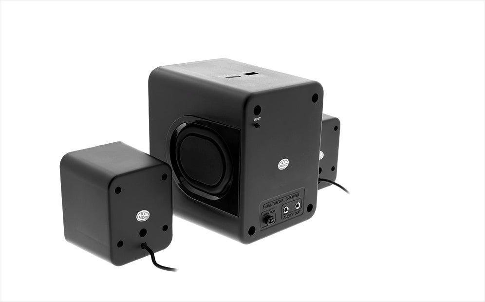 Parlantes Pc 2.1 Usb Para Pc Usb+sd Xtech Xts-375bk Negro – imagen 3