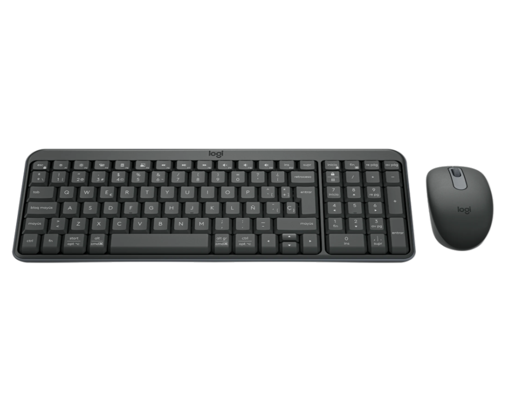 Combo Teclado y Mouse Bluetooth Logitech Compact Mk250 Color Negro – imagen 2