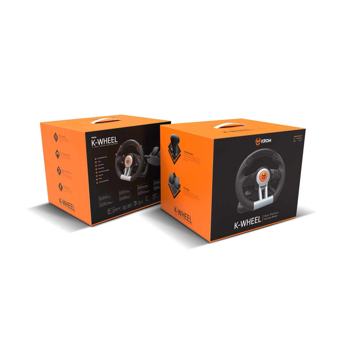 Kit Volante Con Pedales Krom K-Wheel Pc Ps4 Xbox One – imagen 6