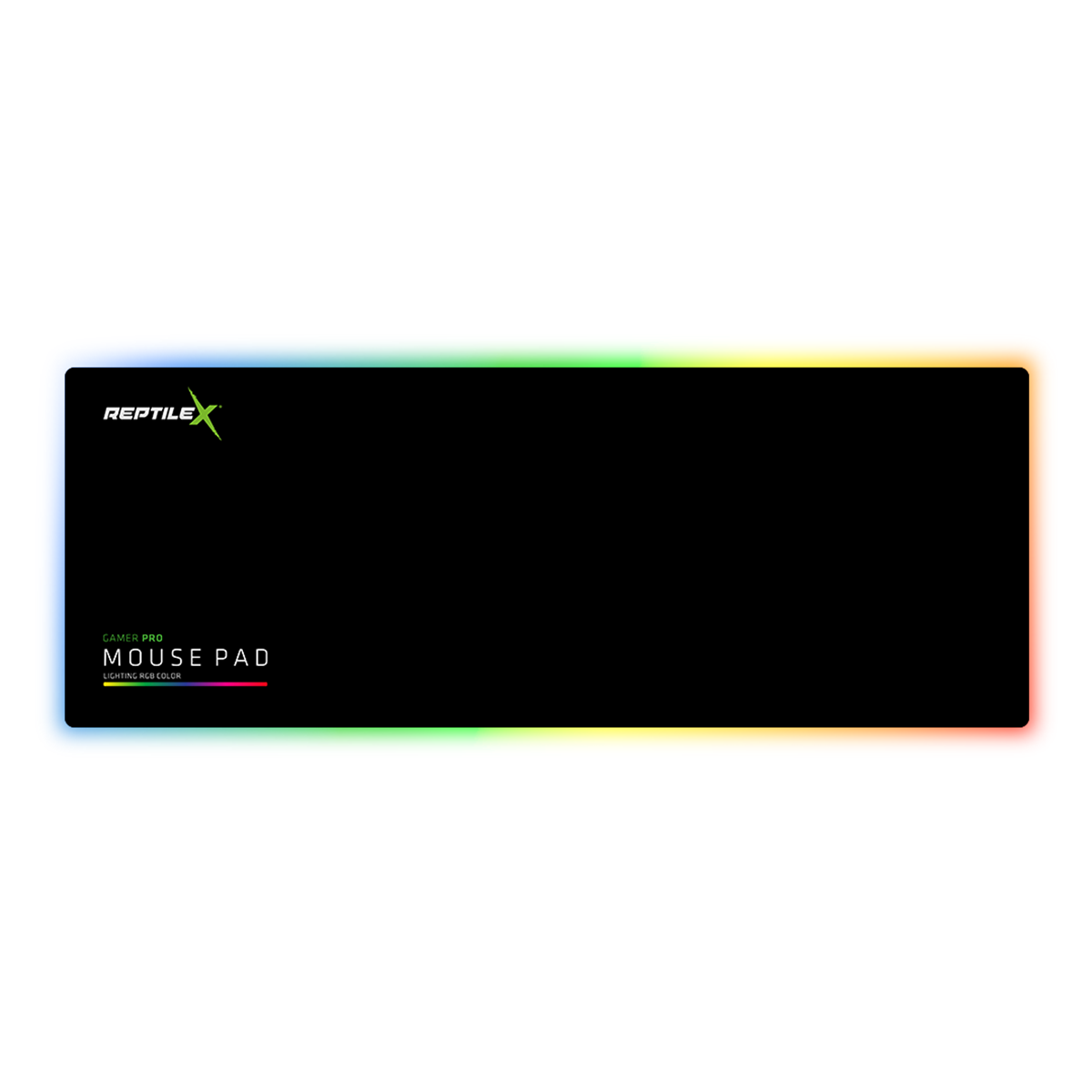 Mousepad Gamer Reptilex Rx0022 Lighting Rgb 90x40 Cm Negro