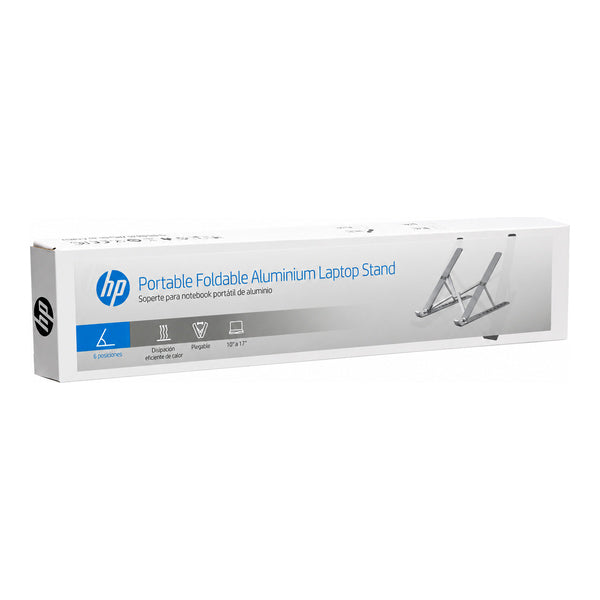 Soporte para Laptop HP ZJ20 Plegable Aluminio Gris