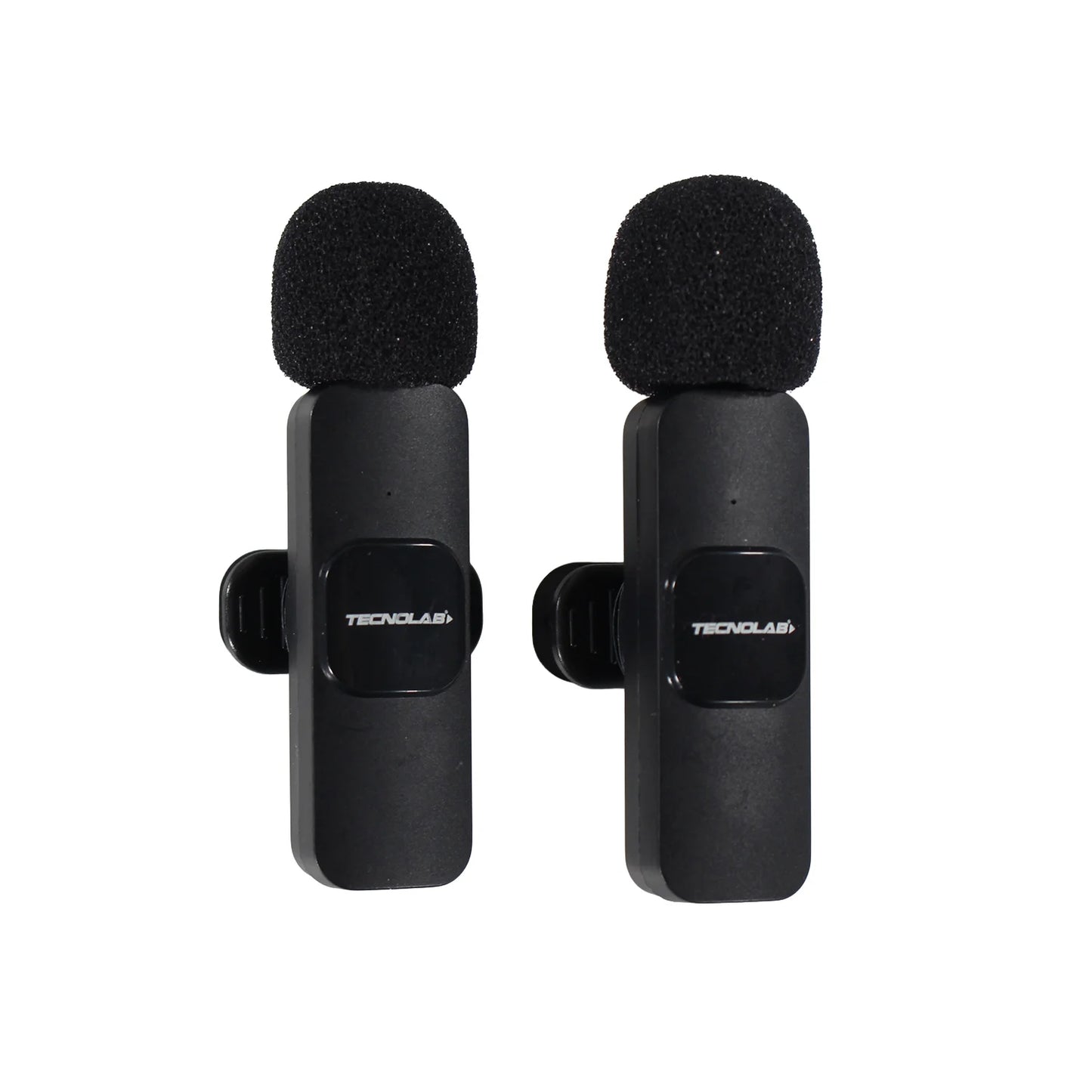 Kit 2 Microfono Lavalier Externo Tecnolab Dual Conexión Tl854 Negro – imagen 5