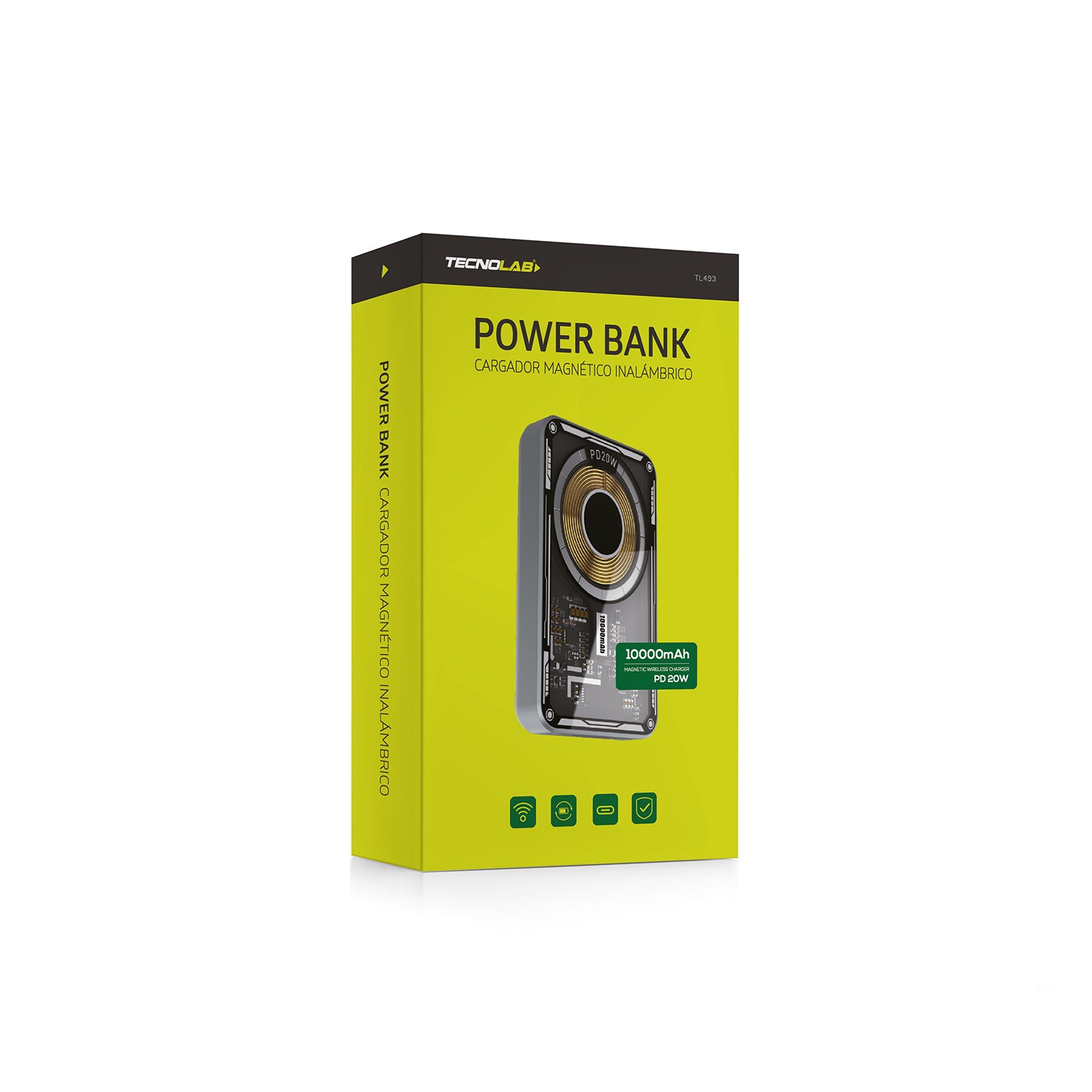 Powerbank Bateria Portatil Magsafe 10000 Mah Tecnolab TL493 Negro – imagen 2