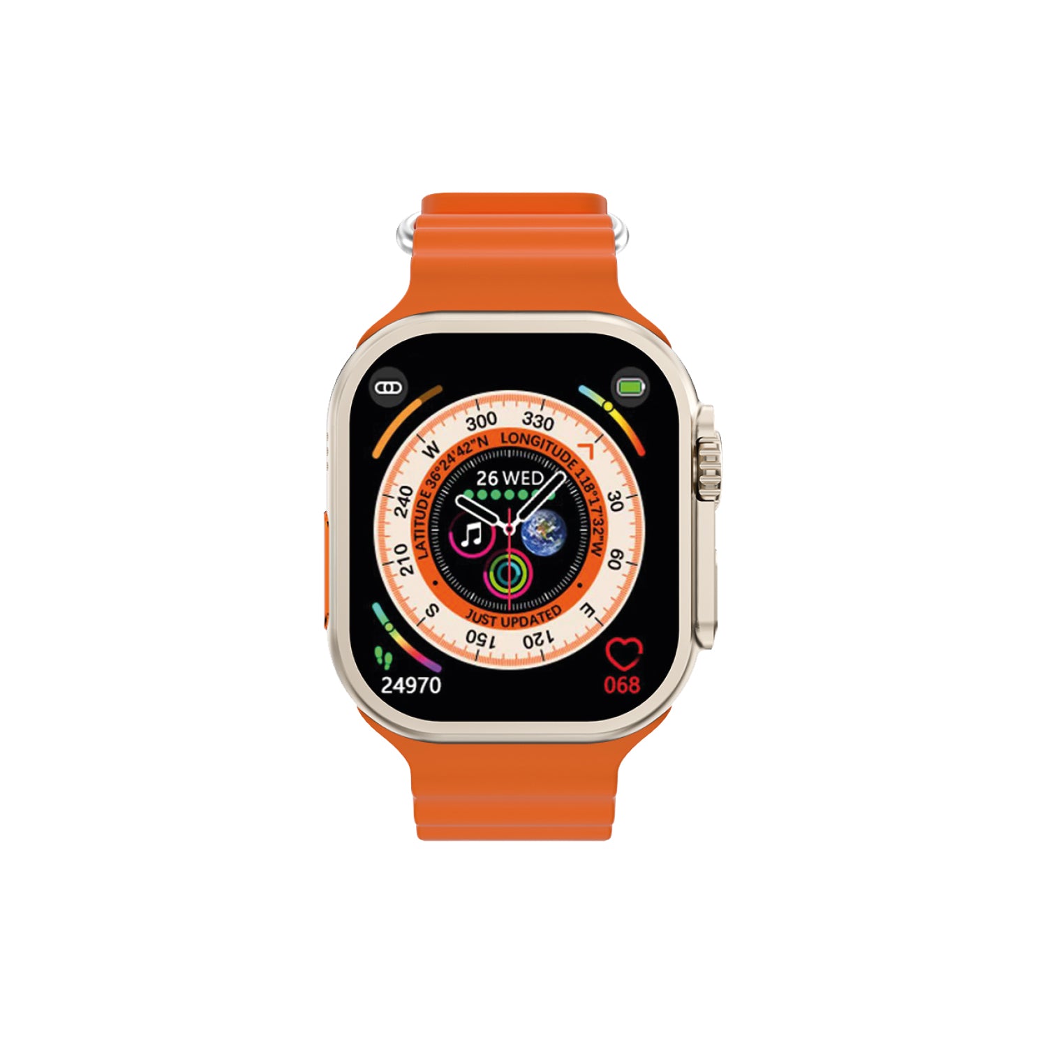 Reloj Smartwatch Tecnolab Gl1 Tl518 Naranjo