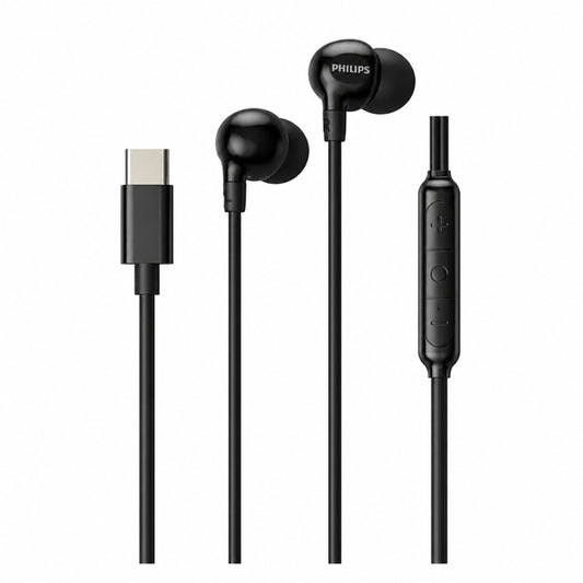 Audífonos In-Ear con Cable USB-C y Micrófono Philips TAE2100BK Negro