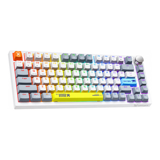 Teclado Gamer Mecánico Onikuma G52 RGB 82 Teclas Blanco