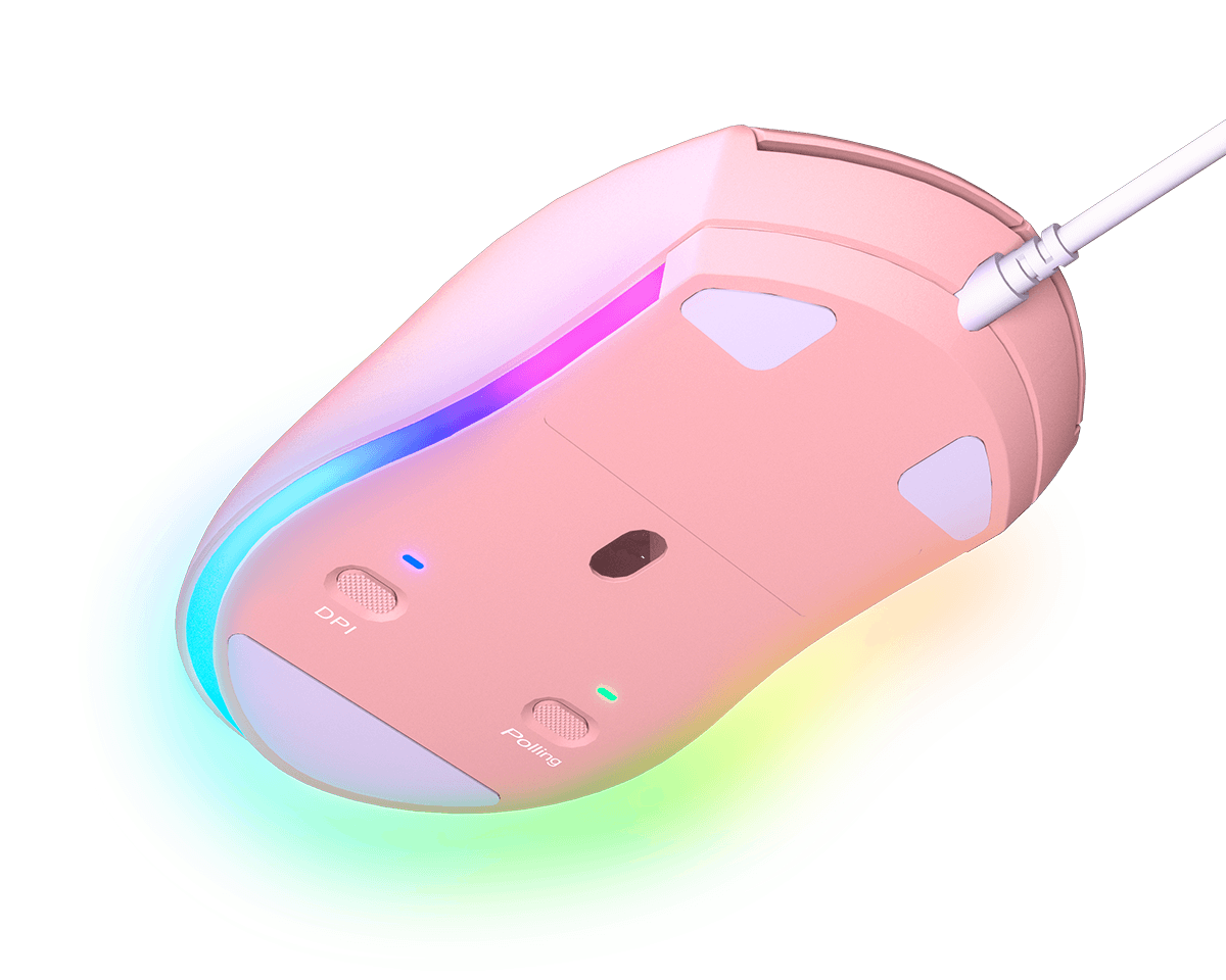 Mouse Gamer Cougar Minos Xt Rgb 4000dpi Rosado – imagen 2