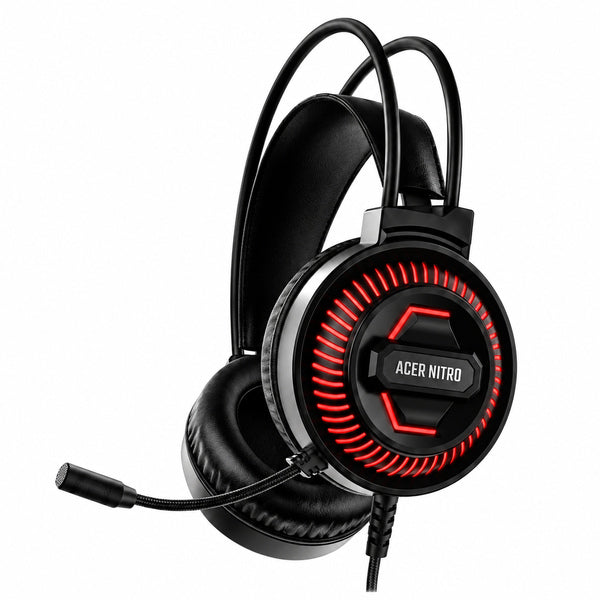 Audífonos Gamer Acer Nitro OHW311 Micrófono Conexión USB Negro