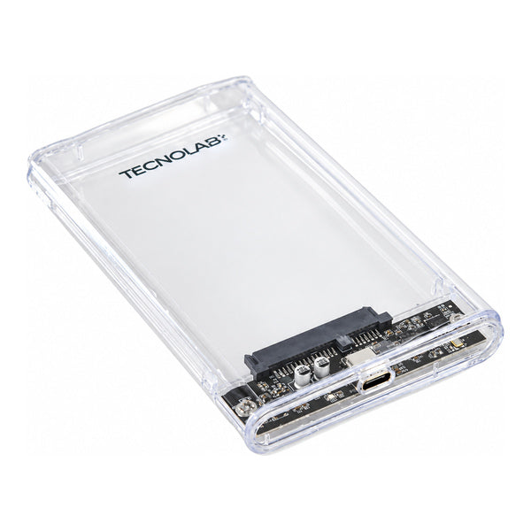 Cofre Disco Duro 2.5 Pulgadas USB-C 5Gbps Transparente