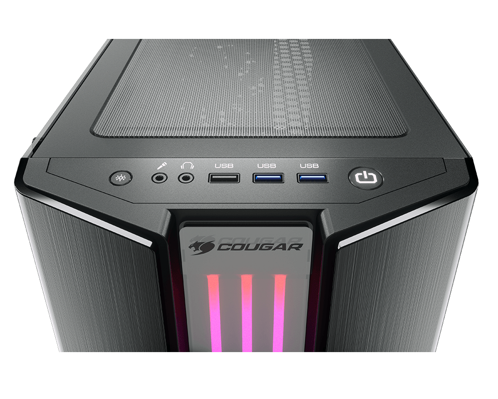 Gabinete Gamer Cougar Gemini S Iron Grey Rgb – imagen 3