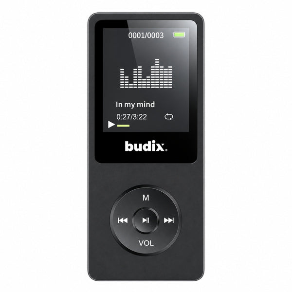 Reproductor Multimedia Portatil Budix Mp3 Negro