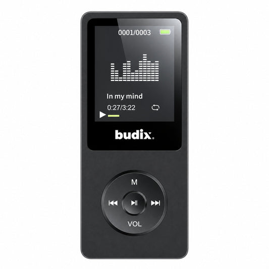 Reproductor Multimedia Portatil Budix Mp3 Negro