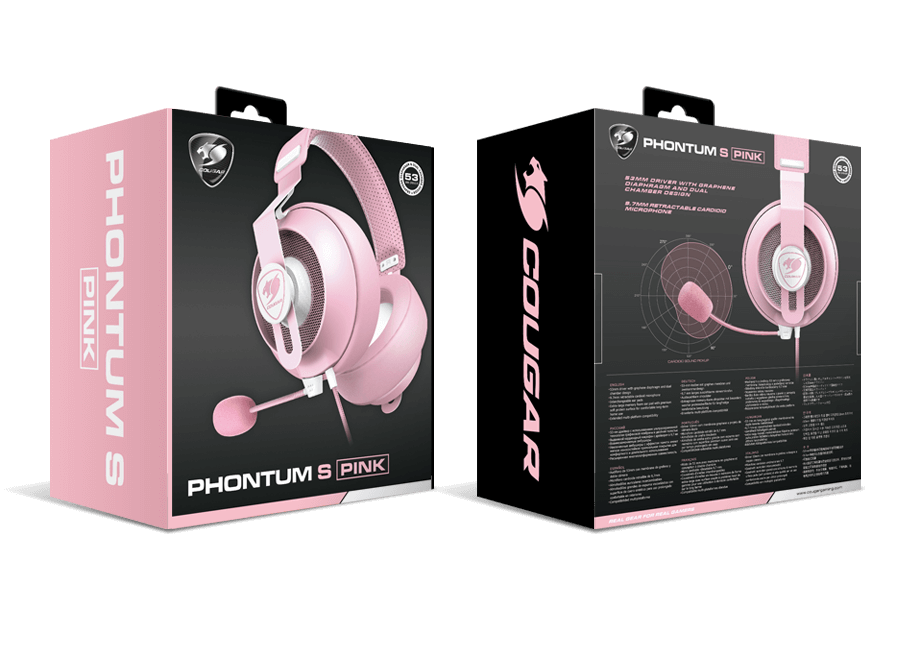Audifono Gamer Cougar Phontum S Pc Ps5 Xbox Switch Rosado – imagen 7