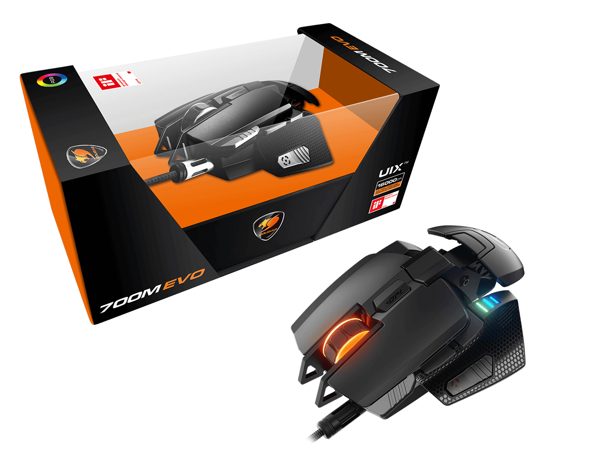 Mouse Gamer Cougar 700m Evo Negro – imagen 2
