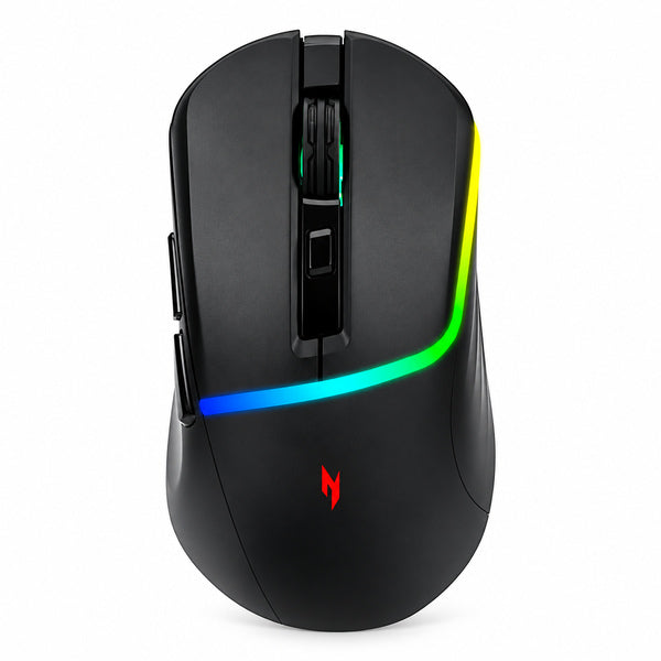 Mouse Gamer Inalámbrico Acer Nitro OMR246 7200 DPI Rgb Negro
