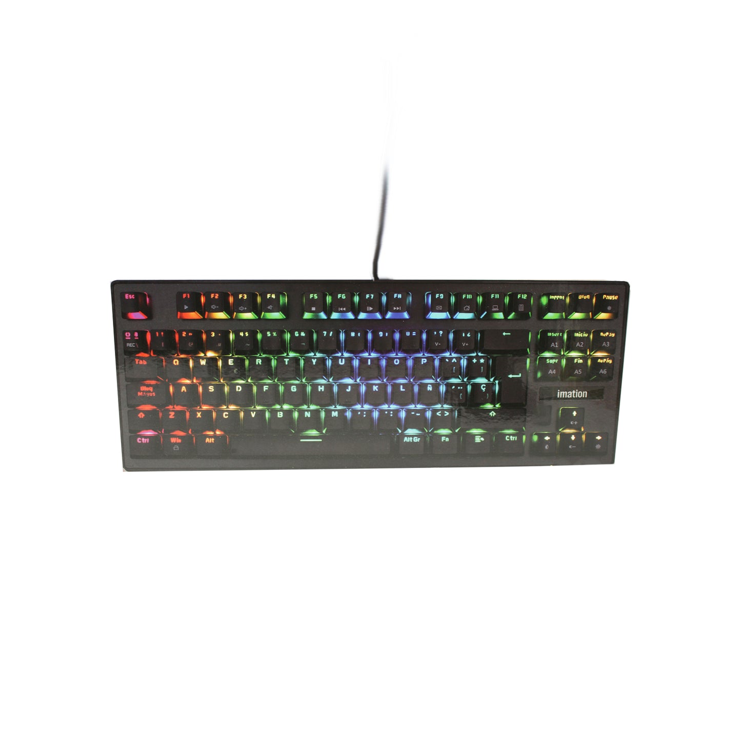 Teclado Gamer Mecanico Imation IMMJ88 Rgb Negro