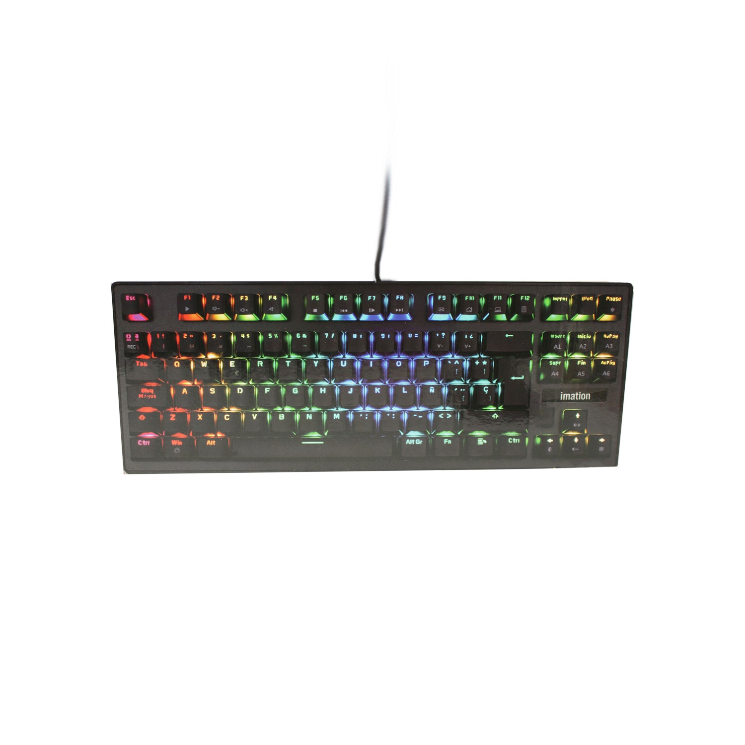 Teclado Gamer Mecanico Imation IMMJ88 Rgb Negro