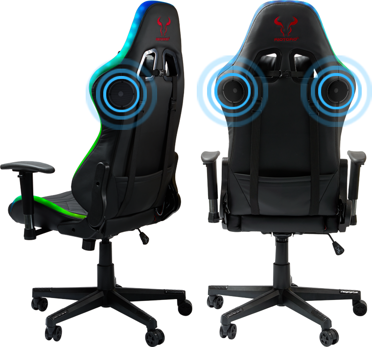 Silla Gamer Riotoro Spitfire X1s Plus Rgb Con Parlantes Bluetooth Negro – imagen 5