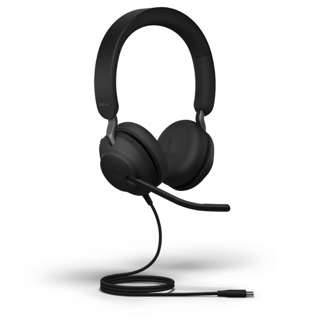 Audifono Con Microfono Jabra Evolve2 40 Uc Usb Negro – imagen 2