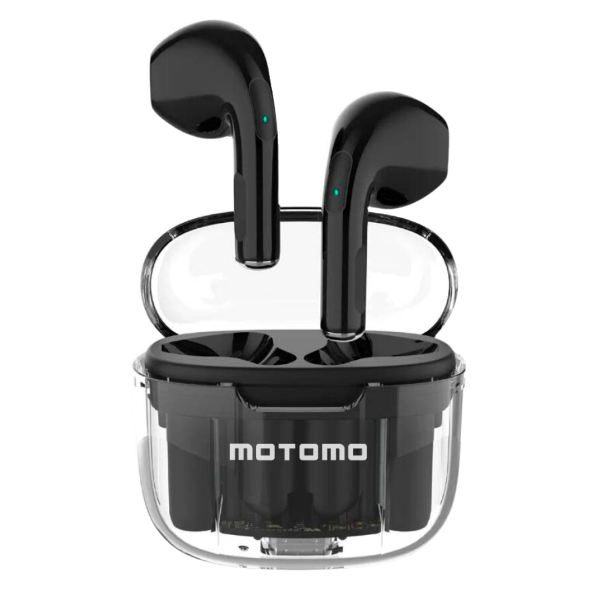 Audífonos Bluetooth Motomo Mo-09 Transparente Negro