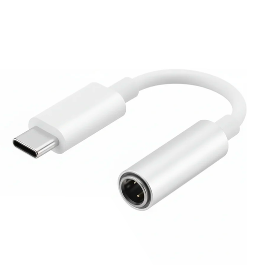 Cable Tipo C a Jack 3.5mm Lenyes Ax91 Blanco