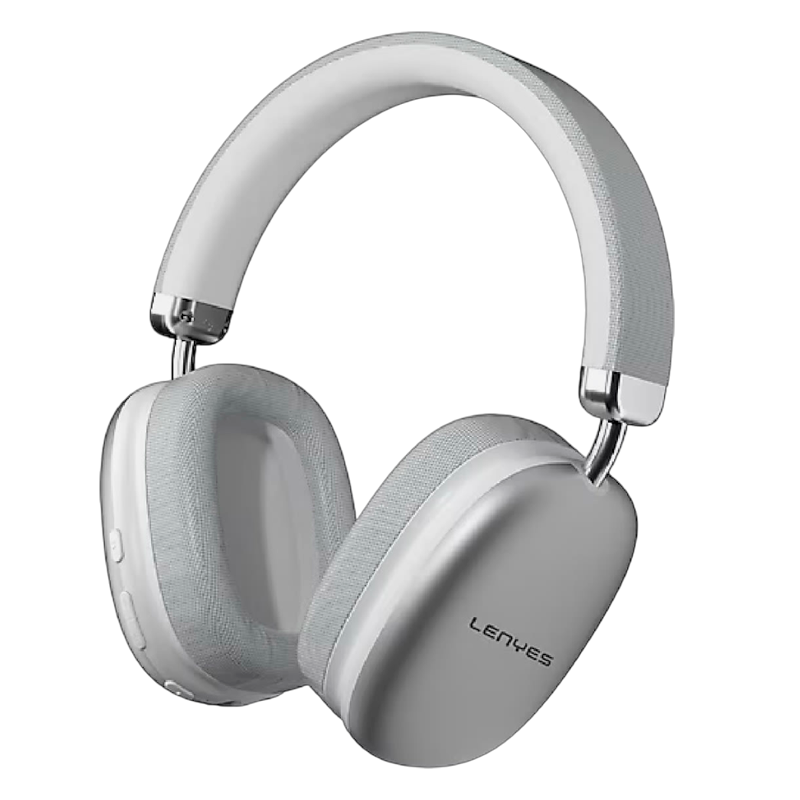 Audífonos Headset Bluetooth Lenyes Lh81 Aux Micro Sd Gris