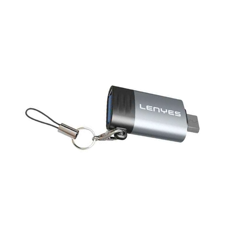 Adaptador Micro Usb a Usb Lenyes Ax114 Gris