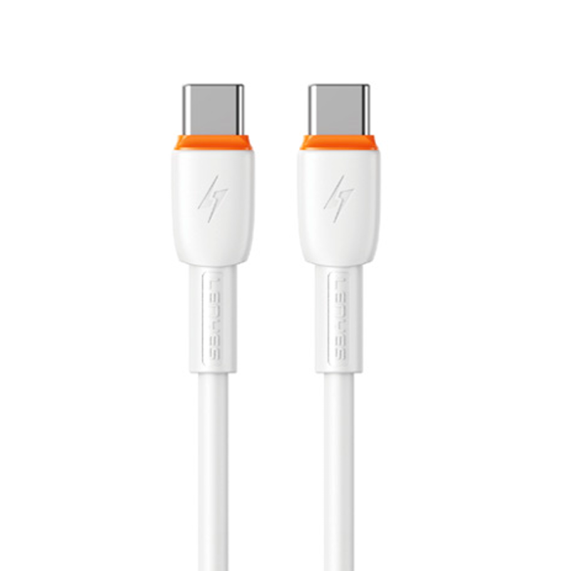 Cable Tipo C aTipo C Lenyes Lc545 1 Metro 60w Blanco