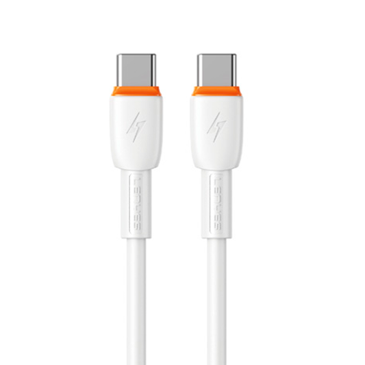 Cable Tipo C aTipo C Lenyes Lc545 1 Metro 60w Blanco