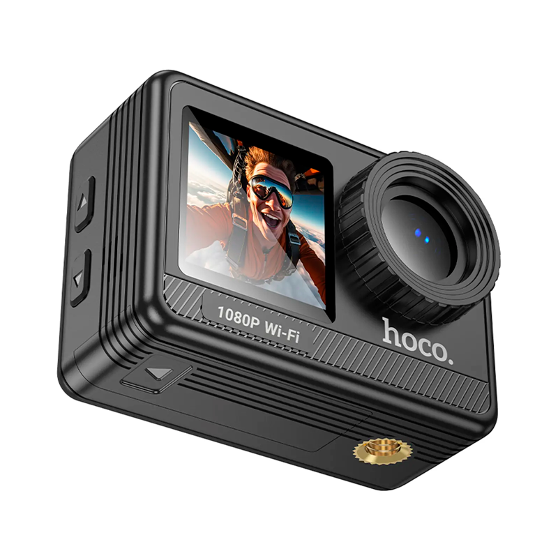 Camara Deportiva Hoco Dv103 1080p Dual Camara Negro