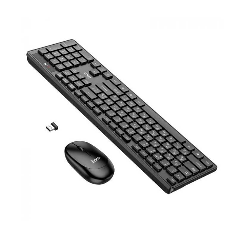 Kit Teclado y Mouse Inalambrico Hoco Gm17 Negro